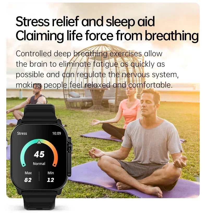 New Smartwatch Men 49mm Series 8 2.3"AMOLED Screen NFC Compass Waterproof For Apple Watch IWO Ultra 8 Smart Watches 2026 Android