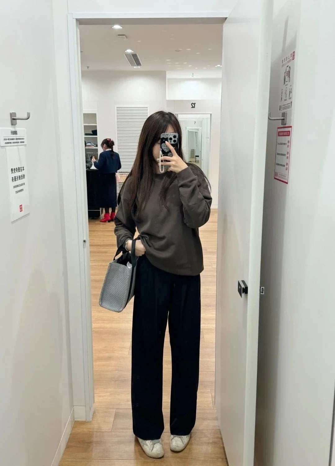 Black Red Classic Letter Loose Casual Pullovers O-Neck Solid Women's Sports Sweatshirts Fashion Long Sleeve Hoodies for Women