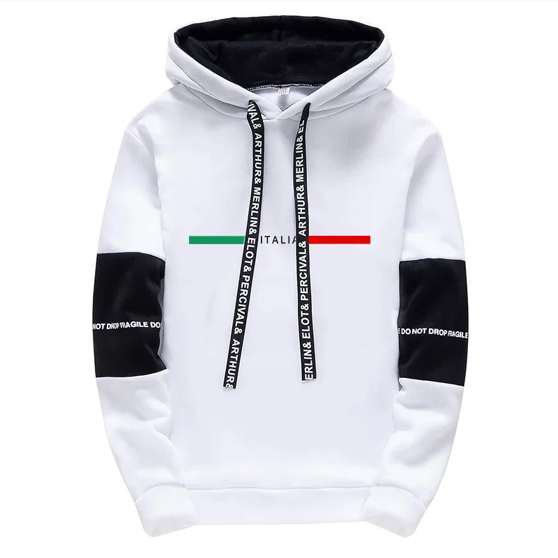 Mens Tracksuit Printed Casual Sweatshirts Sweatpants Outdoors Sports Jogging Mens Clothing Single Piece Hoodie Pants Sportswear