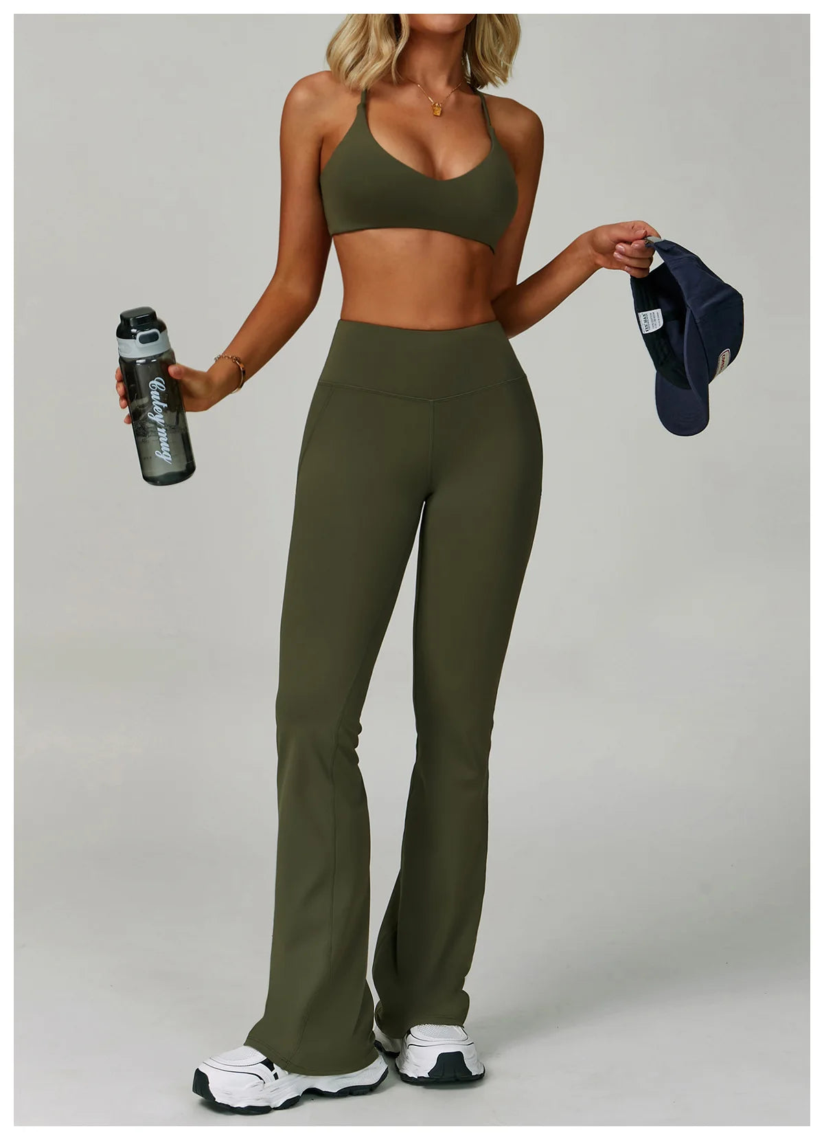 Wide Leg Pants Women Fitness Yoga Legging Running Tight Bell-bottoms Workout Legging High Waist Push Up Sport Running Yoga Pants