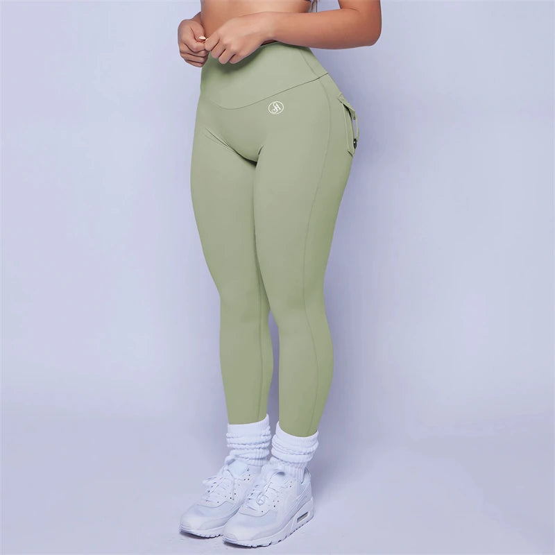 2026 Allure The Band Gym Leggings Women High Waist Tights Pants Peach Hip with Pockets Women Workout Gym Leggings ATB Yoga Pants