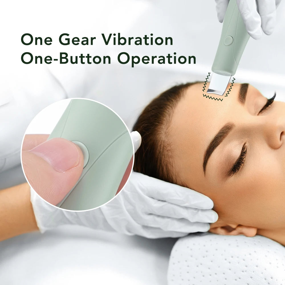 Skin Scrubber High Frequency Vibration Deep Clean Facial Tool Blackhead Pore Remover Face Shovel Beauty Care Exfoliator Device