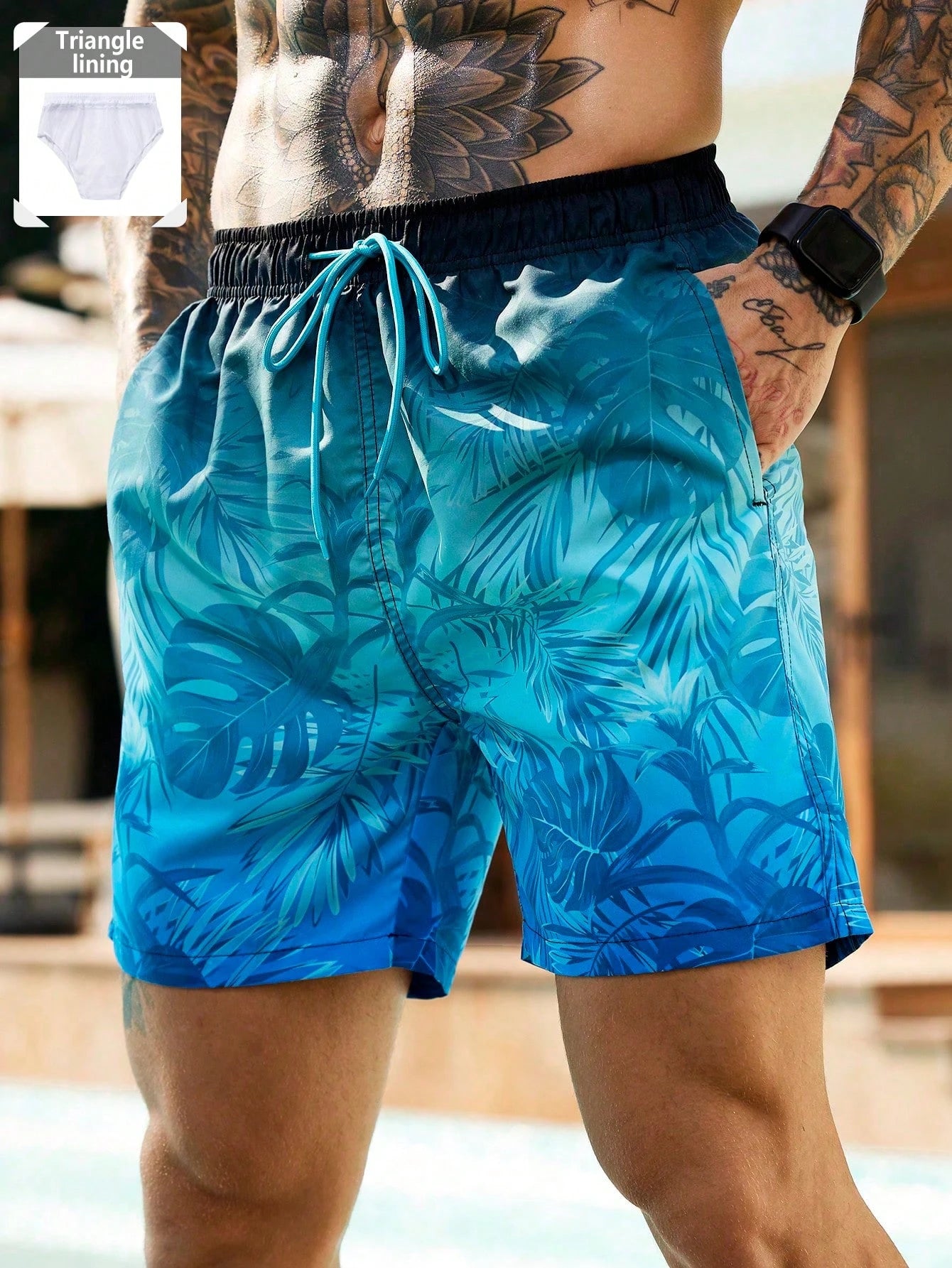 Tropical Plants 3D Print Board Shorts Men Oversized Surfing Drawstring Beach Sports Pants Swimwear Swimsuits Trunks Kid Clothing