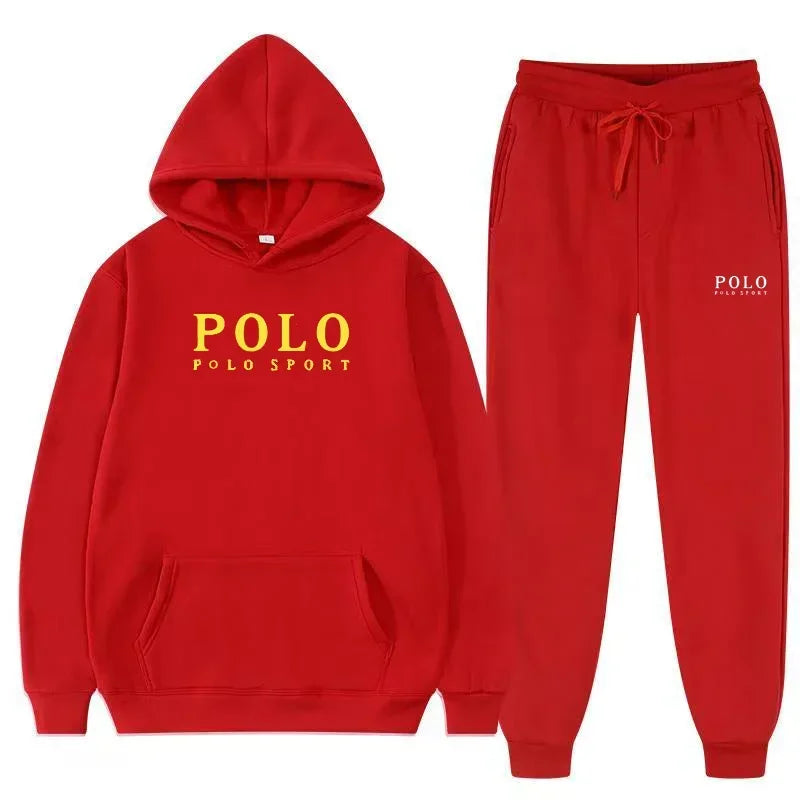 Autumn and Winter 2025 New Men's casual Set outdoor fashion jogging men's and women's hooded sweatshirt and pants 2-piece set