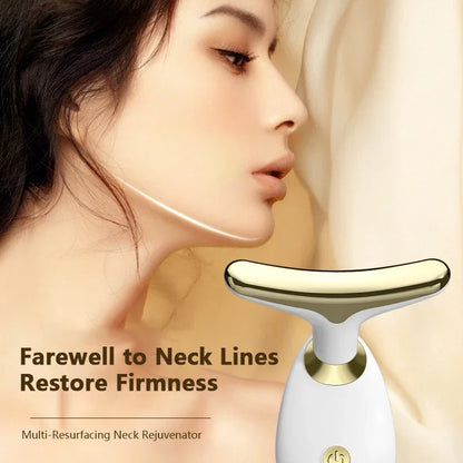 Neck Face Lifting Device Face Slimming Eye Massage Beauty Skin Facial Vibration Machine Anti Aging Reduce Edema Double Chin