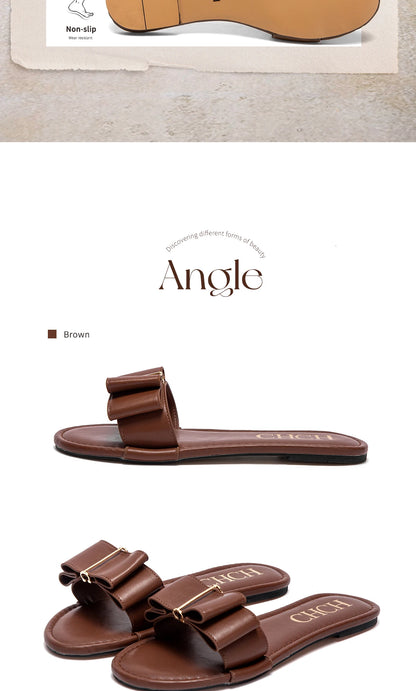 2025 NEW Slippers high quality PU flat women's shoes red shoes luxury brand new listing