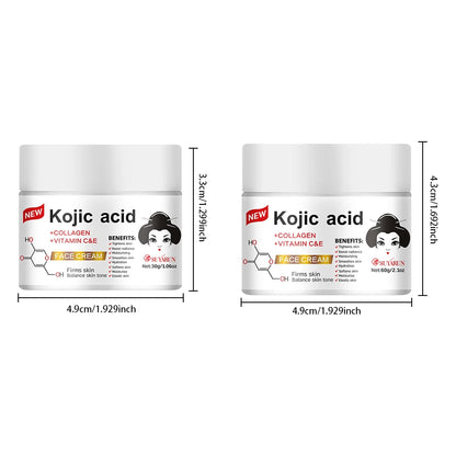 SUYARUN Propolis Vitamin E Kojic Acid Cream - Brightening, Moisturizing, Anti-Aging, Dark Spot Removal, All Skin Types.