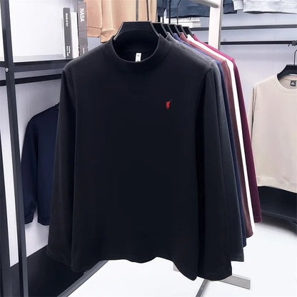 Xiaoma logo solid color simple hoodie men's top t-shirt windproof, warm, loose and comfortable