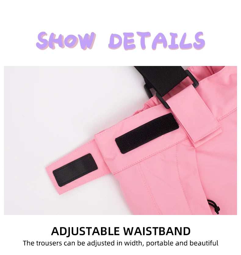 VECTOR Ski Pants Boys Girls Children Outdoor High-quality Windproof, Waterproof and Warm Snow Winter Ski Snowboard Pants Brand