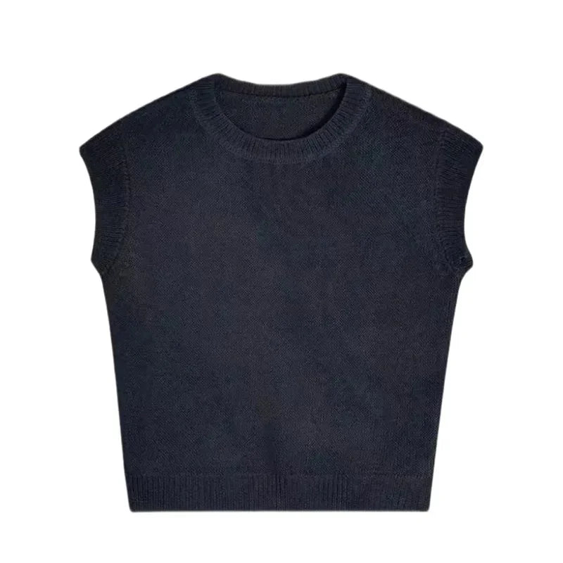 Korean Style Ice Silk Knitted Short Sleeve T-Shirt Women Summer Slim Fit Short Fashionable Top Crew Neck Solid Color