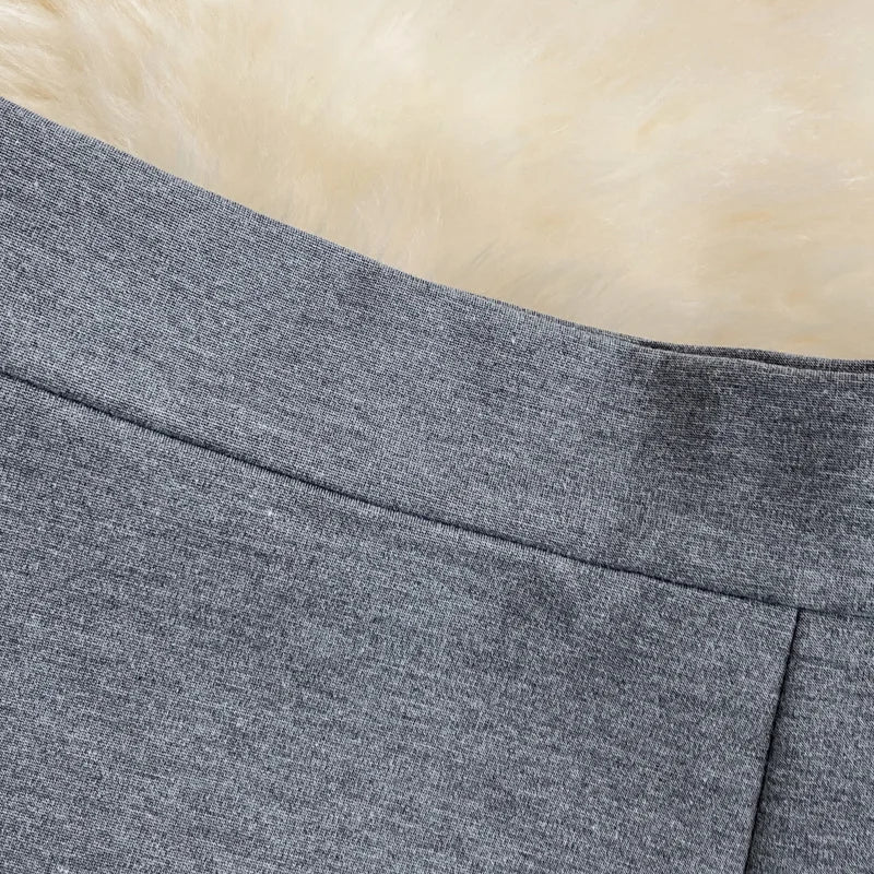 Women's Skirt Solid High Waist Work Pencil Skirt 2026 New Fashion Ladies Slim Fit Split Office OL Skirt Grey Red Black Skirts