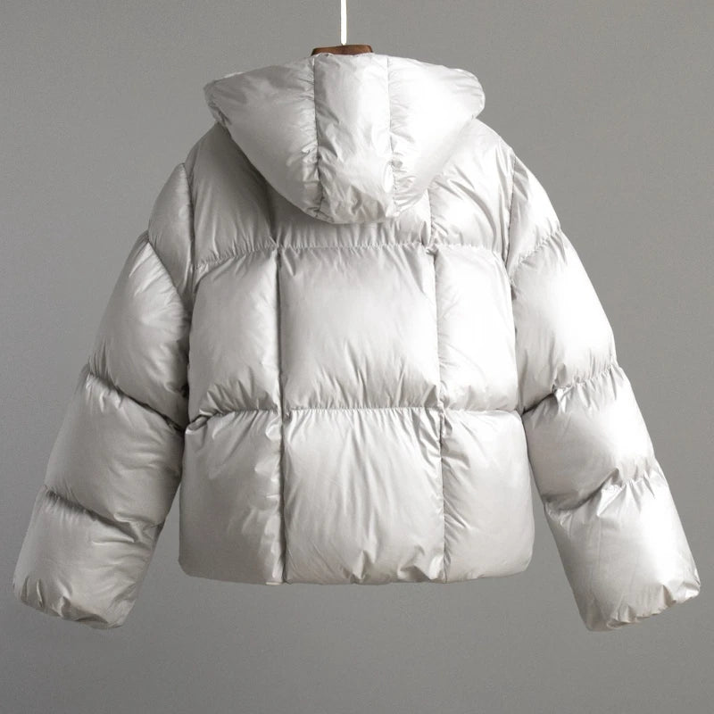 New in Winter Warm Cotton Puffer Jackets Women's Loose Parkas Coat Vintage Bread Jacket Outwear Office Ladies Quilted Clothing