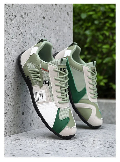 Low-Top Men's Casual Shoes Breathable Retro Sporty Style Summer New Fashion Trendy Bean Board Shoes Comfortable Rubber Sole