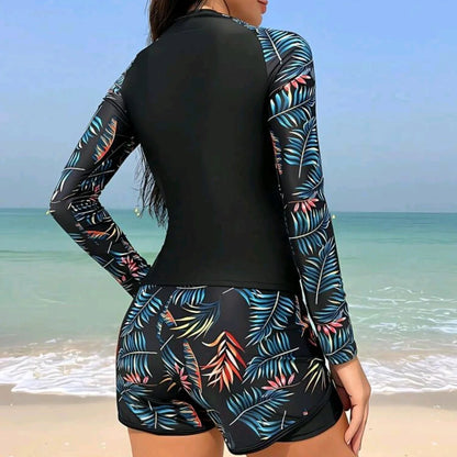 Summer Swimsuits Closed Tankini Sets Female Swimwear Sports Beach Wear Two-Piece Bathing Suits Pool Women's Swimming Suit 2025