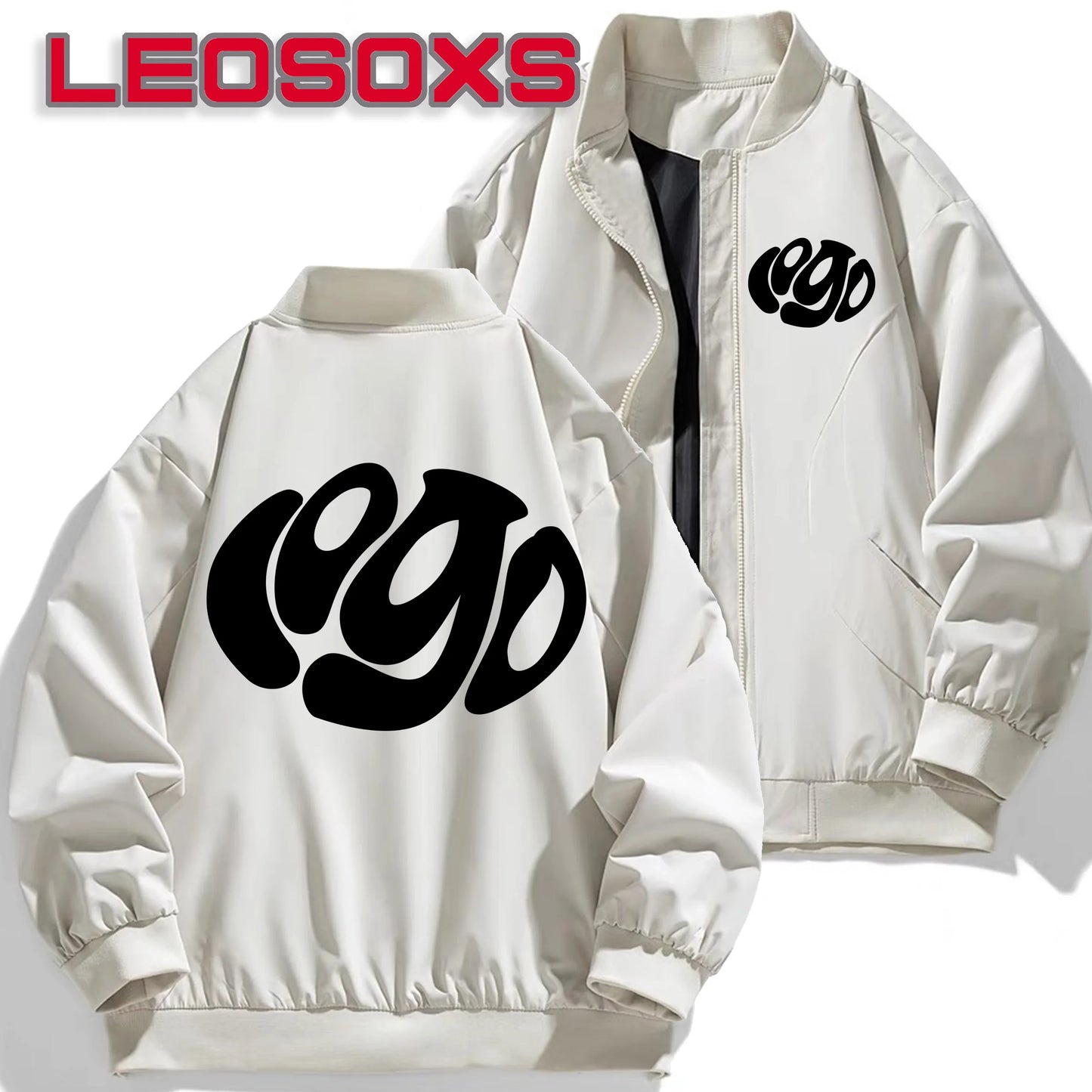 2025 autumn new men's pilot jacket fashion casual light solid color baseball uniform sportswear jacket, DIY LOGO S-4XL