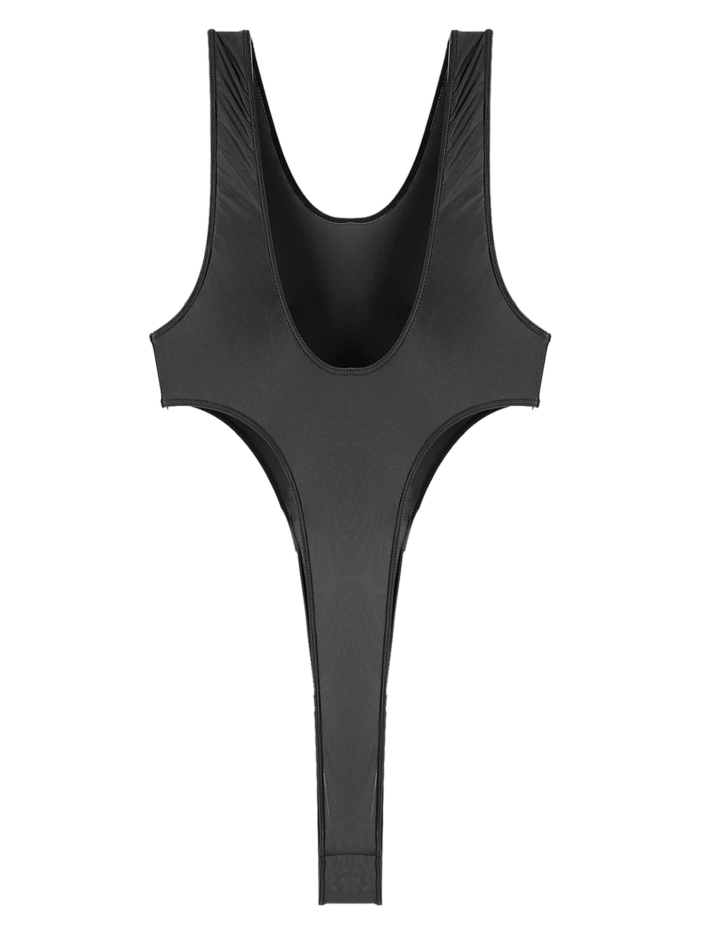 Womens Swimsuit 2022 New Glossy One-piece Swimming Bathing Suit Backless High Cut Bodysuit Sportwear Beachwear Swimwear