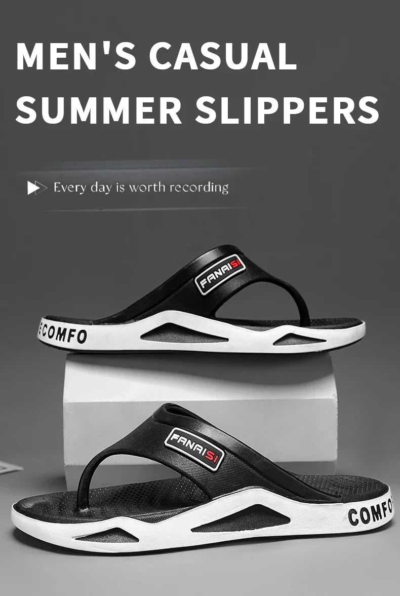 Summer Men's Flip-flops Sports Beach Sandals Men Casual Outdoor Fashion&trend Comfortable Shoes House Flip Flops Home Shoes