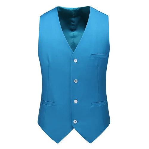 YASUGUOJI New Wedding Dress High-quality Men's Fashion Design Suit Vest Plus Size Men's Business Casual Suit Vest 15-colors