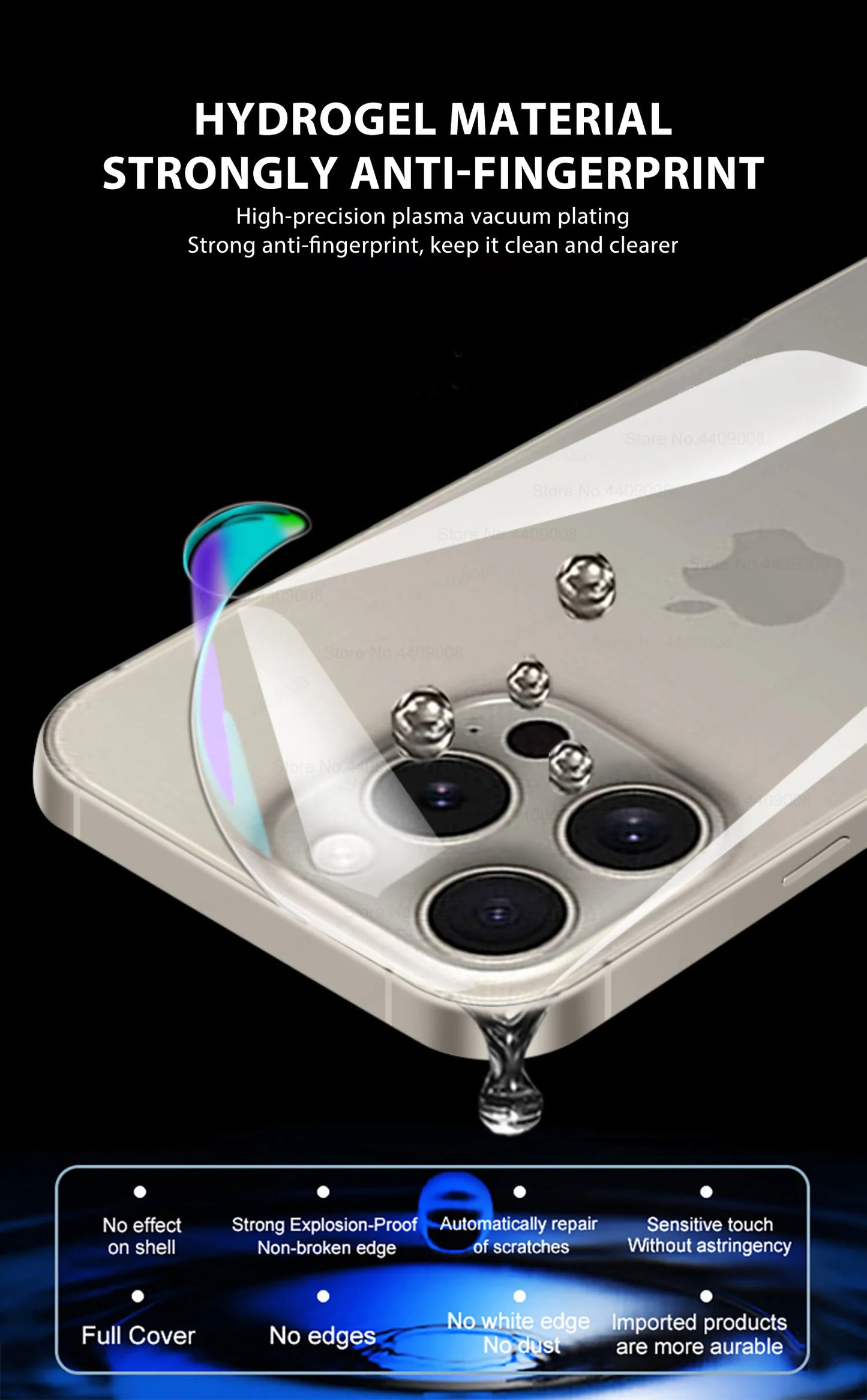 3Pcs Back Hydrogel Film For Apple iPhone 17 16 Pro Max Air Full Cover Screen Protection Clear Film HD Stickers Phone Accessories