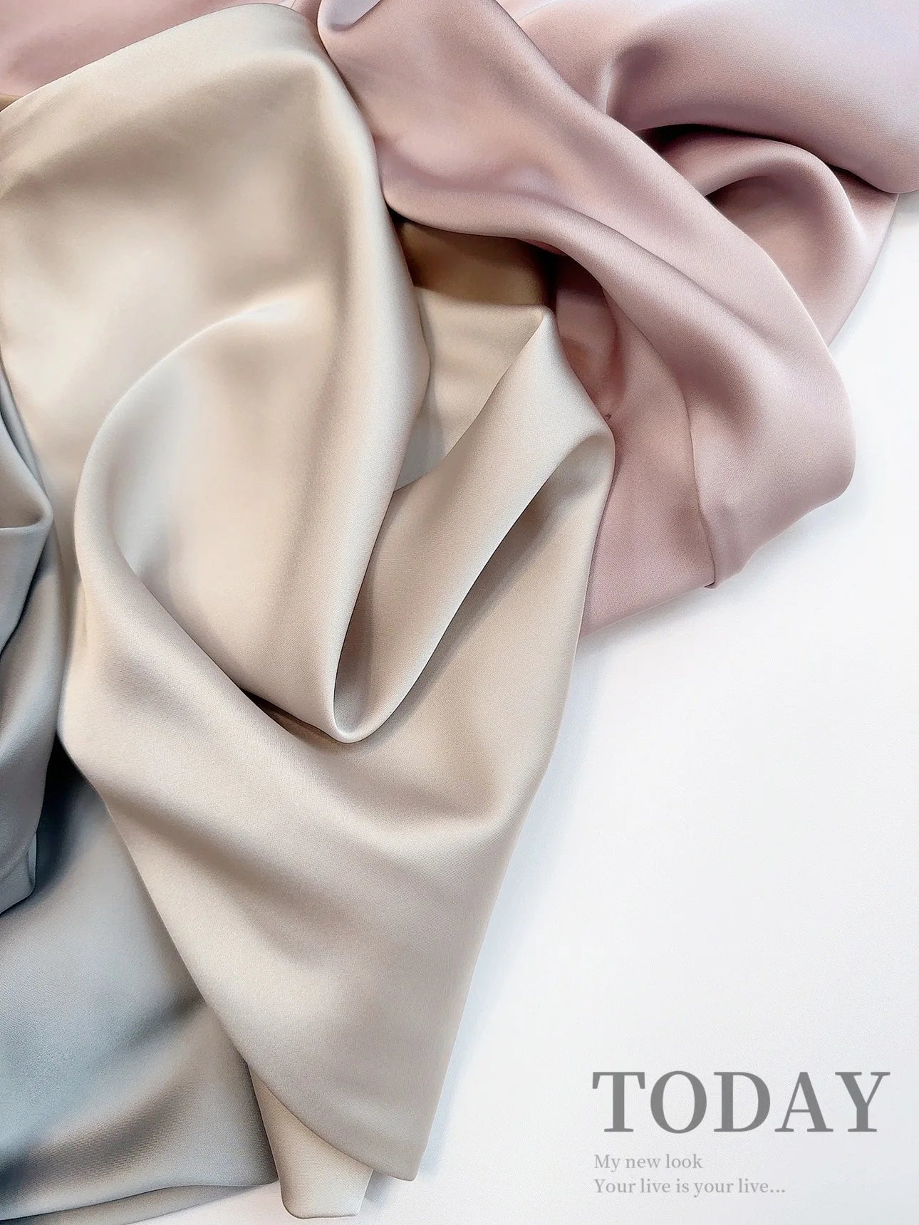 Women's Spring Autumn Satin Skirt - High-Waisted Flowy Bodycon Fishtail A-Line Midi Skirt