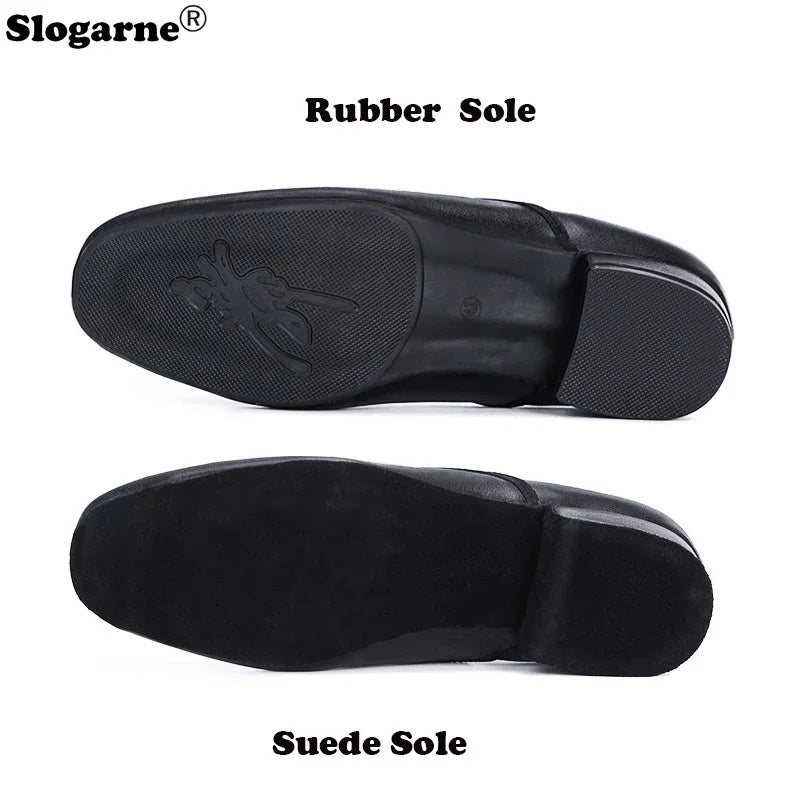 New Modern Dance Shoes Men Soft Suede Sole Latin Shoes Large Size Male Jazz Waltz Tango Ballroom Dance Shoes Man Dance Foot Wear