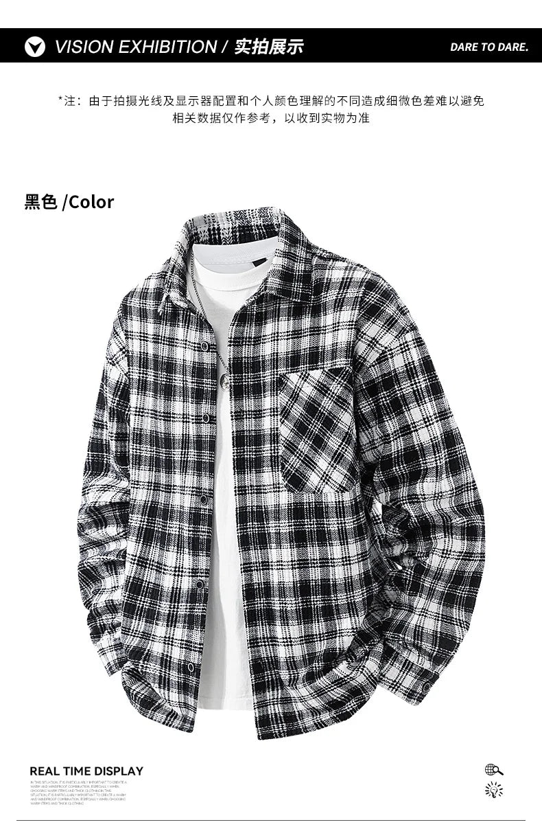Jacket Mens Spring autumn New men jacket Flip collar stripes Jackets Youth casual coat Men's business coats Size M-4XL 5XL 6XL 7