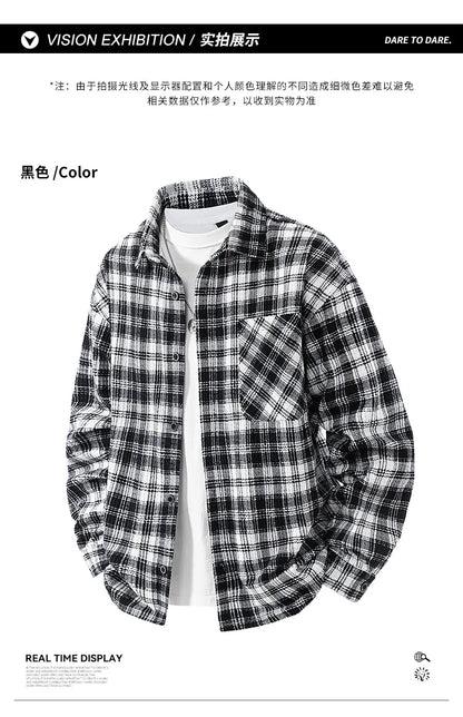Jacket Mens Spring autumn New men jacket Flip collar stripes Jackets Youth casual coat Men's business coats Size M-4XL 5XL 6XL 7