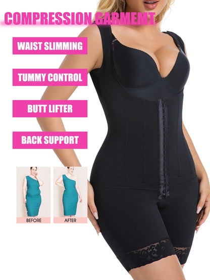 Women Full Body Shaper Fajas Colombianas Post Surgery Shapers Binders Waist Trainer Butt Lifter Shapewear Bbl Compression Girdle