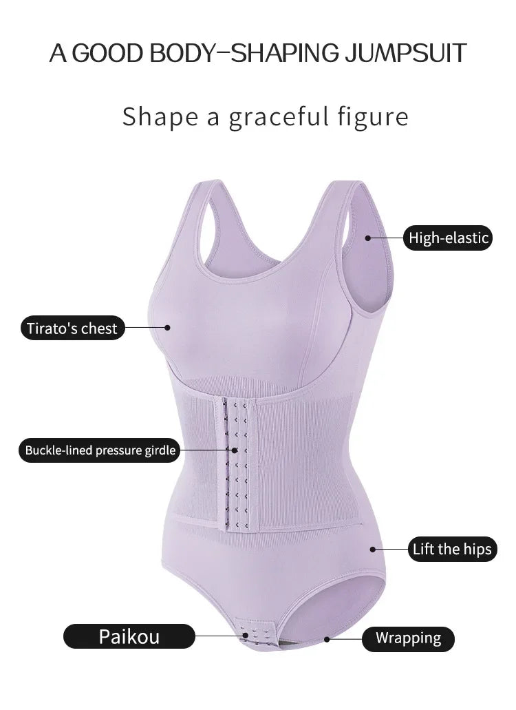 Body Shaper Women Seamless Tummy Control Slimming Sheath Flat Belly for Underwear Plus Size Shapewear Bodysuit Fajas Colombianas