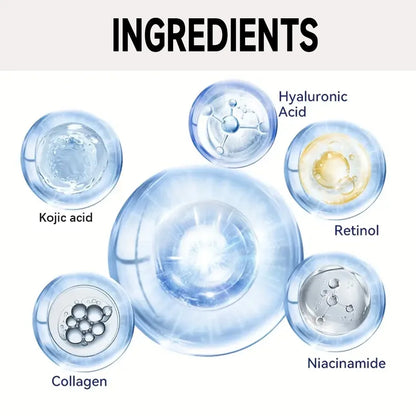 2PCS YOUNGCOME Kojic Acid Face Serum - Brightening Anti-Aging Treatment, Evens Skin ToneFades Dark Spots, Skin Essence Shrink.