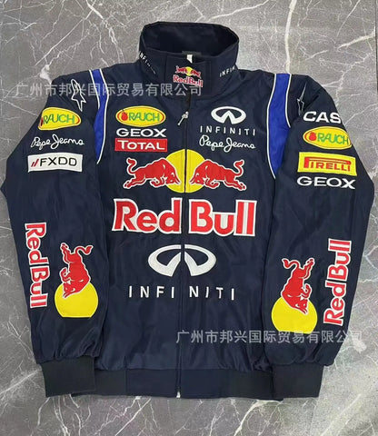 Red Bull 2025 New Men's and Women's Racing Jacket Red Bull Outdoor Sports Jacket Spring and Autumn Fashion High Quality Jacket