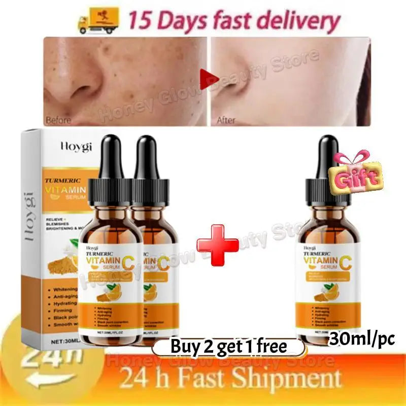 Vitamin C Facial Essence Contains Hyaluronic Acid Dark Spot Remover Moisturizing Repair Anti-aging Serum Skin Care 30ml/10ml