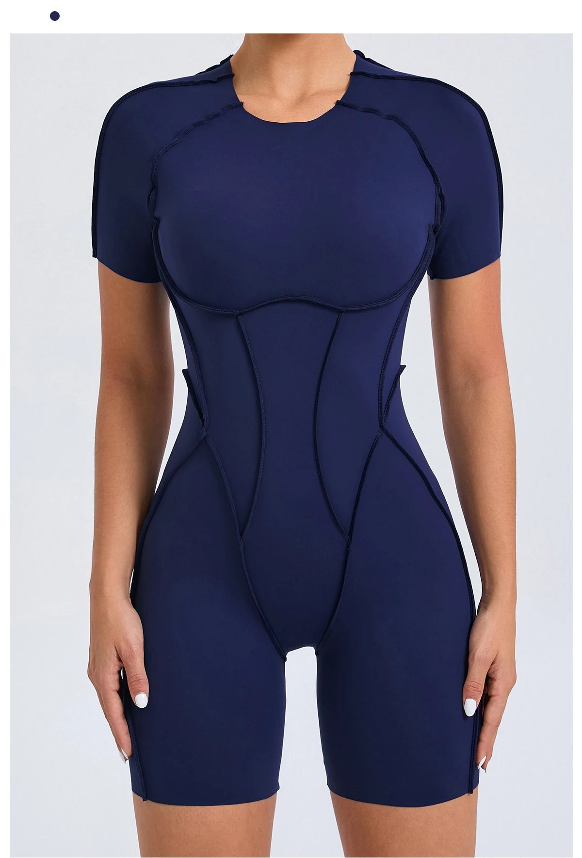 Short Jumpsuit Gym Clothes For Women Sportswear Fitness Overalls Backless Scrunch Booty Yoga Suit Sports Set Outfit