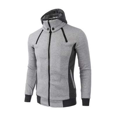 2024 New Autumn Men Sweatshirts Long Sleeve Jacket Hoodie Zipper Closure Jacket Male Hoodies Sweatshirt Slim Fit Male Clothing