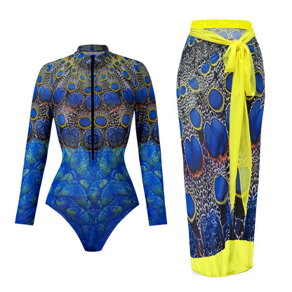 Russian Swimsuits Women One-piece Bikini Quick Drying Купальник Sunscreen 2025 European American