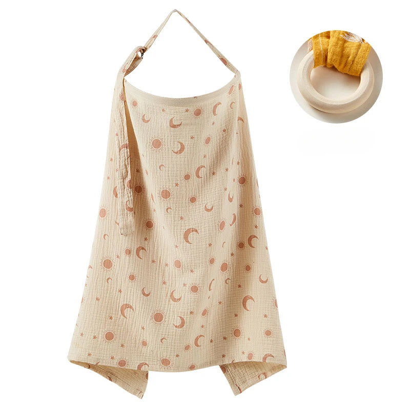Cotton Breastfeeding Cover Mother Outing Nursing Covers Adjustable Privacy Baby Feeding Breastfeeding Apron Stroller Blanket