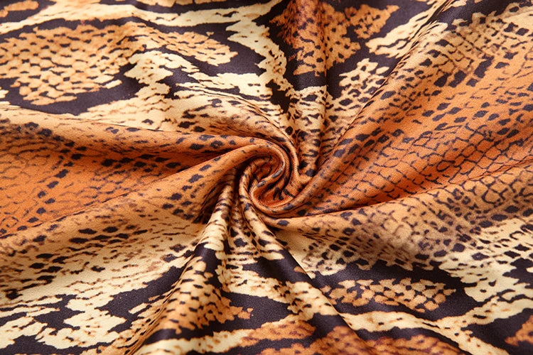 Nibber Hollow Snake Print Jumpsuits Women Y2K Strapless Metal Cirque Midnight Workout Activity Hipster Sexy Stretch Overalls