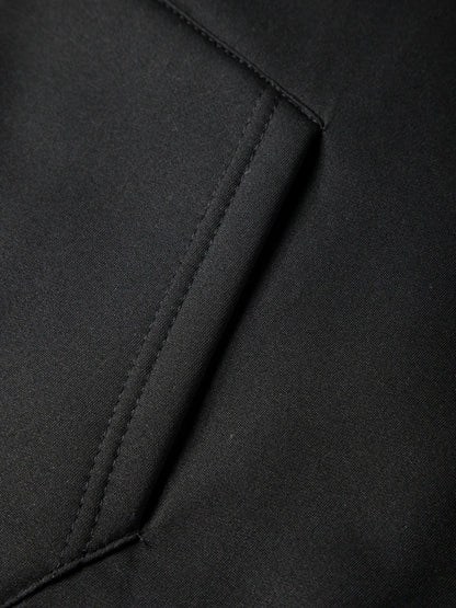 Winter Lambswool Zipper Hoodies Thicken Warm Jackets Long Sleeve Sweatshirts Casual Sports Fleece Black Coats Hooded Men Coat To