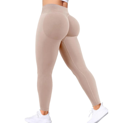 Summer Women Three Waist Gym Yoga Pants High Waist Peach Buttocks Solid Color Tight Fitting Sports Leggings Yoga Exercise Pants