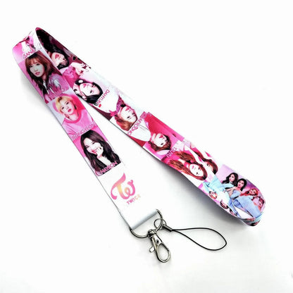 Twice Key Lanyard ID Badge Holders Animal Phone Neck Straps with Keyring Phone Accessories