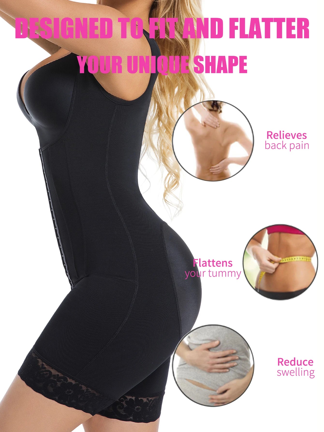 Women Full Body Shaper Fajas Colombianas Post Surgery Shapers Binders Waist Trainer Butt Lifter Shapewear Bbl Compression Girdle