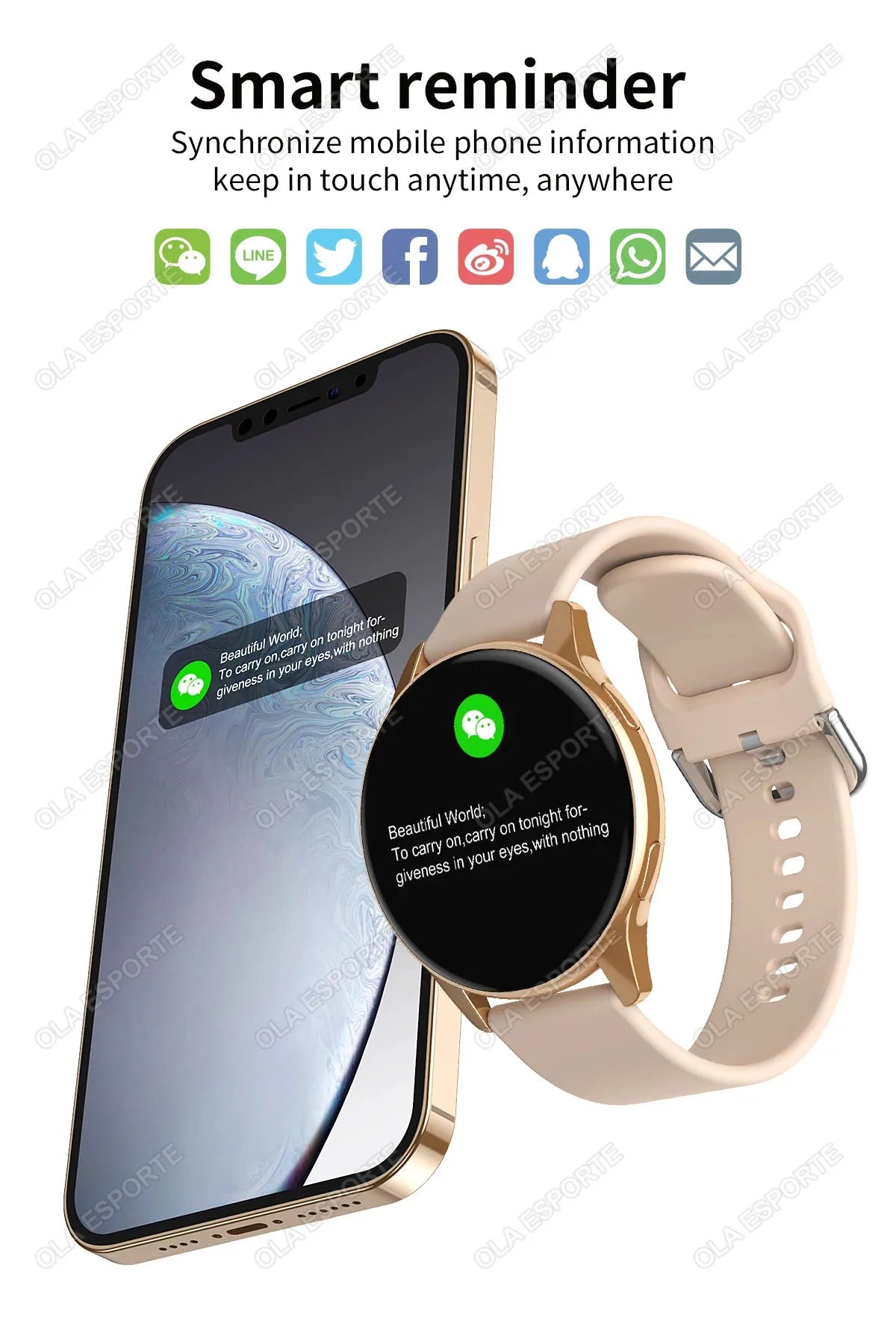 Xiaomi Women Bluetooth Call Smart Watch HeartRate Blood Pressure Monitoring Smartwatches Waterproof Men Smartwatch Android IOS
