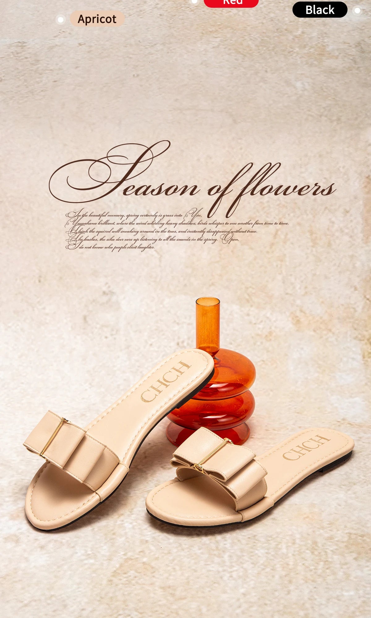 2025 NEW Slippers high quality PU flat women's shoes red shoes luxury brand new listing