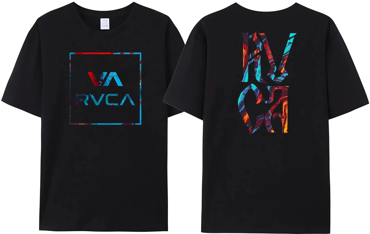 100% Cotton RVCA T Shirt Men Women THE BALANCE OF OPPOSITES Tee Tshirt Oversized Short Sleeve Design Brand T-shirt Top Clothes