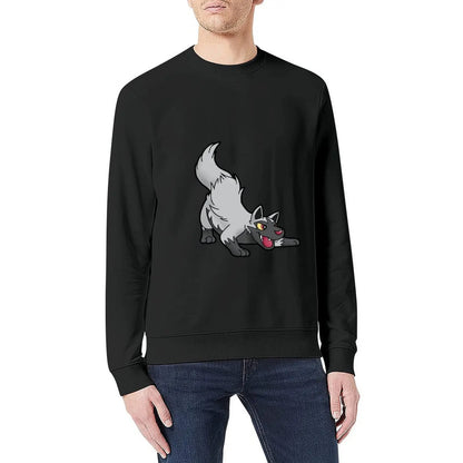 Playful Poochyena Pullover graphic t shirts men korean autumn clothes autumn jacket men men clothes new sweatshirt