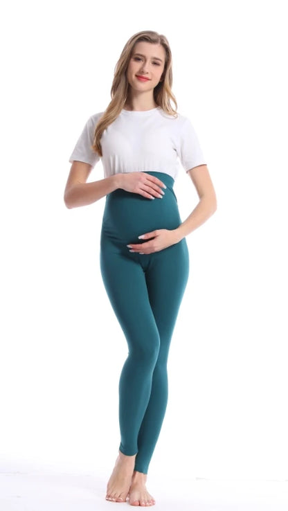 New Pregnancy High Waist Leggings Skinny Maternity clothes for pregnant women Belly Support Knitted Leggins Body Shaper Trousers