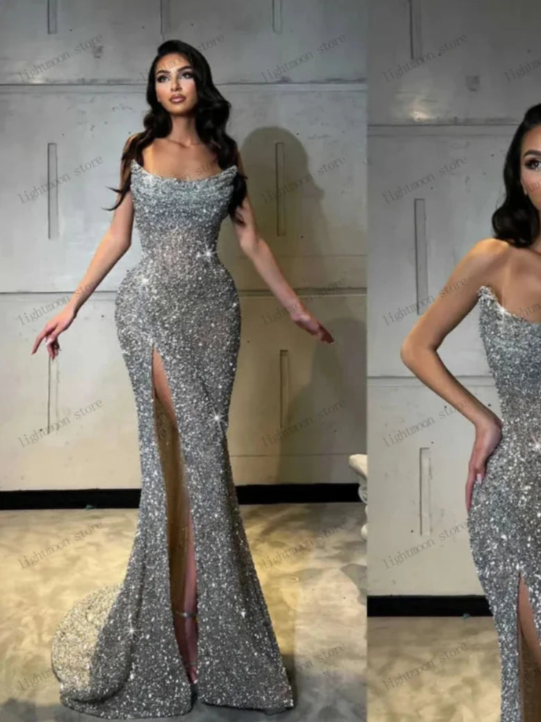 Glitter Evening Dresses Luxury Prom Dress Back To School Season Sequin Robes Cocktail Charming Vestidos De Gala Customized 2026