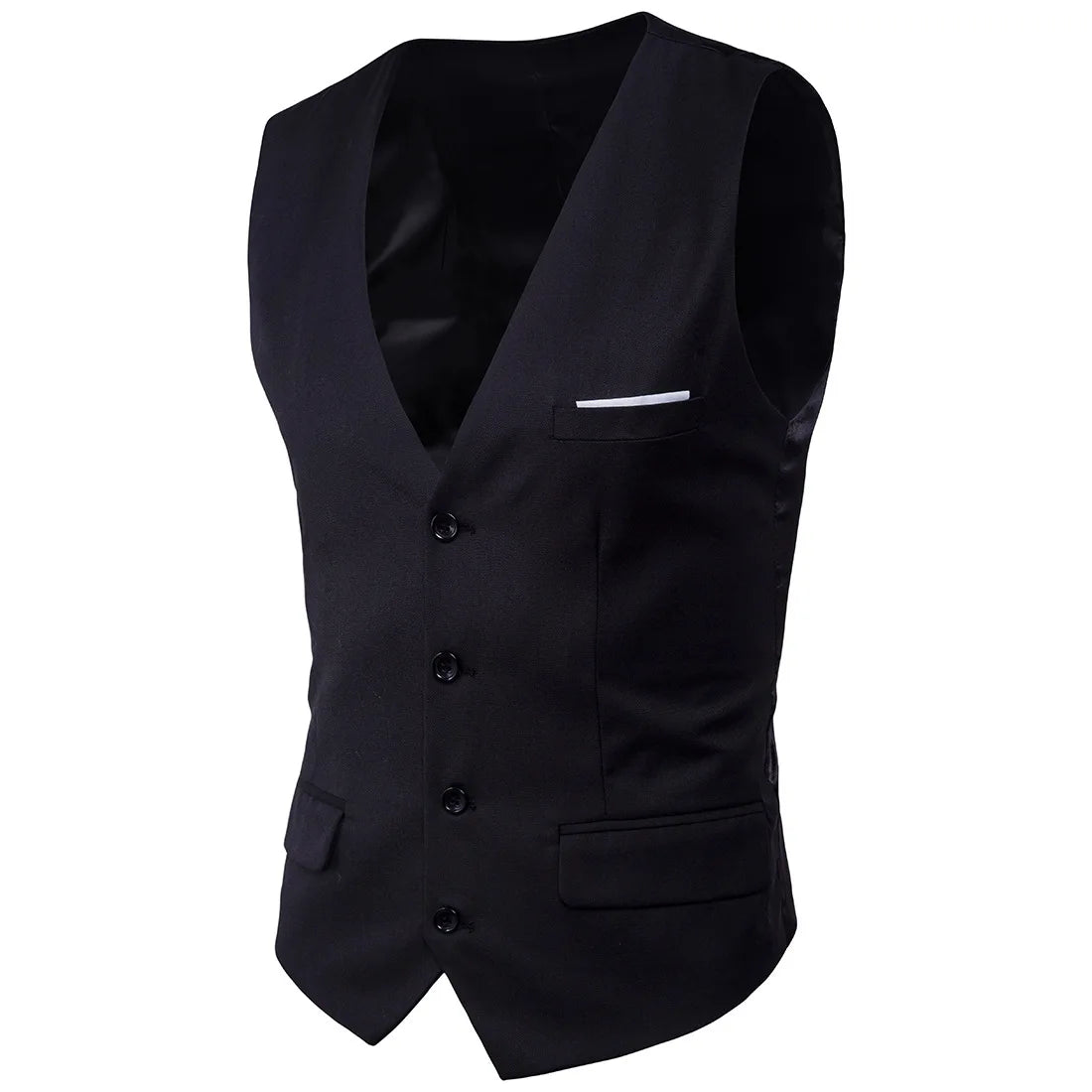 High Quality Men Suit Vest Waistcoat Business Casual Slim Groom Groomsman Wedding Men's Dress Blazer Vests 9 Colors Formal Party