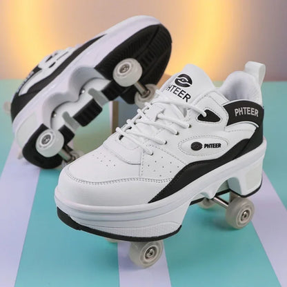 Rollers for Shoes Sports Shoes on Wheels Roller Skates Roller Skates for Girls Boys Roller Skates Shoes with Wheels