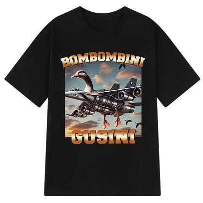 Tung Tung Tung Sahur Meme T Shirt Tralalero Tralala Bombardiro Crocodilo Funny T-shirt Men Women Polyester Short Sleeve Tshirt